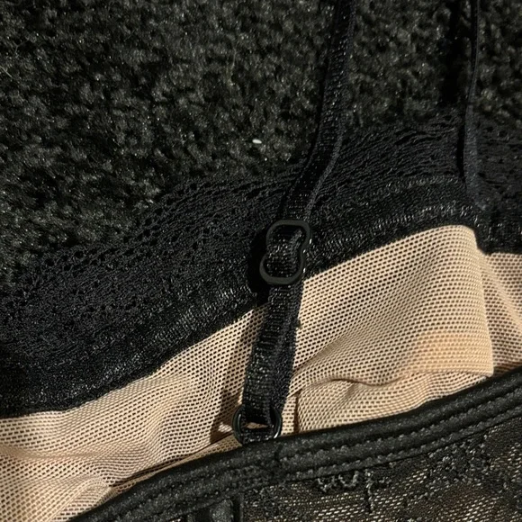 White Fox Pink and Black Lace Bustier - Picture 8 of 11